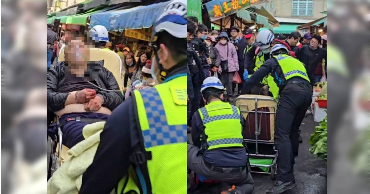 圍觀民眾怒：救他幹嘛！　男苗南市場砍警頭部2刀胸口中彈送醫